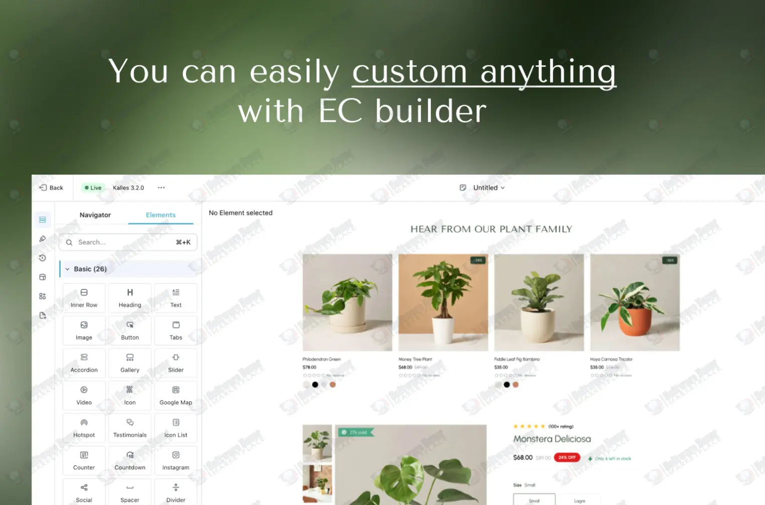 E-Composer Plant; Garden Shopify Template Shopify Theme