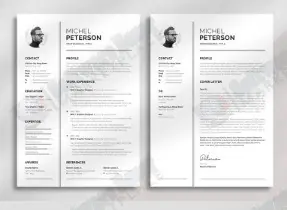 Printable Resume / CV Template Resume Template -Complete